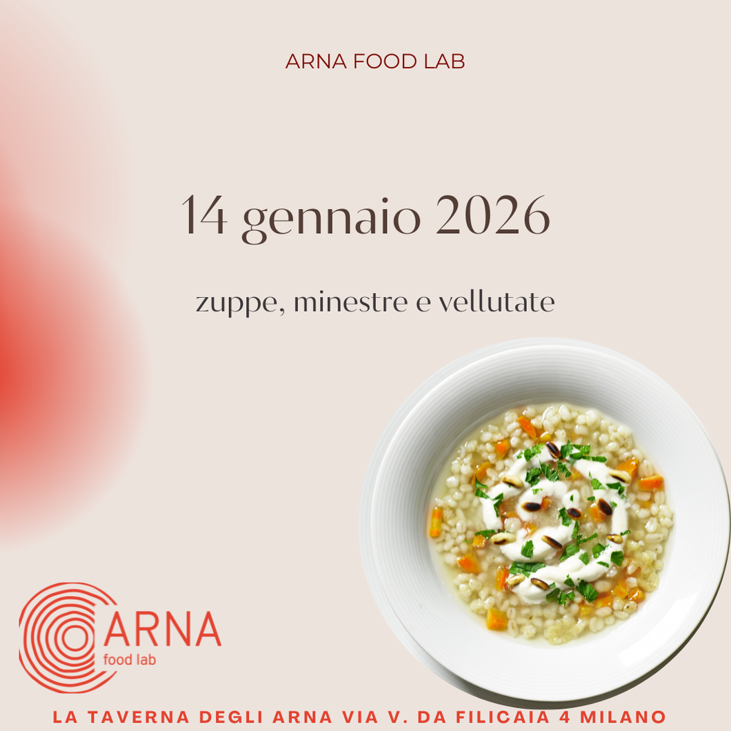 CORSO DI CUCINA _ 14 GENNAIO 2026 ZUPPE, MINESTRE E VELLUTATE